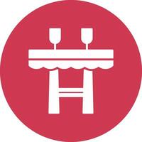 Table Glyph Multi Circle Icon vector