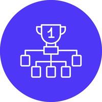 League Line Multi Circle Icon vector