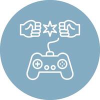 Fighting Line Multi Circle Icon vector