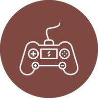 Gaming Console Line Multi Circle Icon vector