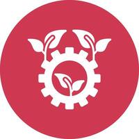 Eco Services Glyph Multi Circle Icon vector