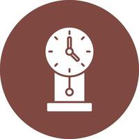 Clock Glyph Multi Circle Icon vector