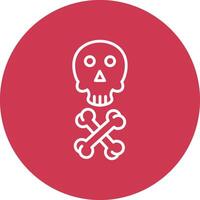 Death Line Multi Circle Icon vector