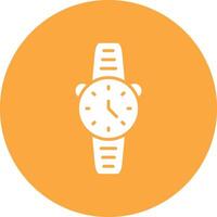 reloj glifo multi circulo icono vector