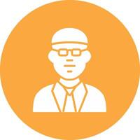 Man Glyph Multi Circle Icon vector