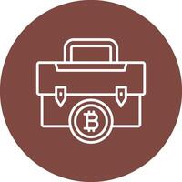 Portfolio Portfolio Line Multi Circle Icon vector