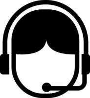 Call Center Glyph Icon vector