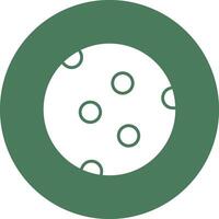 Moon Glyph Multi Circle Icon vector