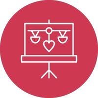 Training Line Multi Circle Icon vector