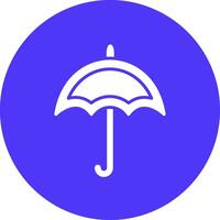 Umbrella Glyph Multi Circle Icon vector