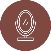 Mirror Line Multi Circle Icon vector