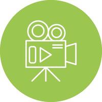 Camera Line Multi Circle Icon vector