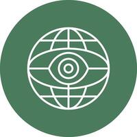 Internet Line Multi Circle Icon vector
