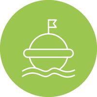 Buoy Line Multi Circle Icon vector