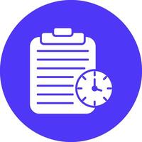 Stopwatch Glyph Multi Circle Icon vector