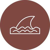 Fin Line Multi Circle Icon vector