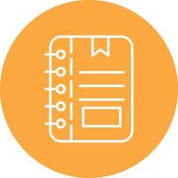 Note Line Multi Circle Icon vector