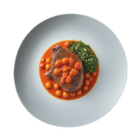 osso buco braisé veau jarret riches tomate sauce gremolata vibrant couleurs culinaire et nourriture concept png