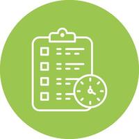 Checklist Line Multi Circle Icon vector