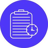 Stopwatch Line Multi Circle Icon vector