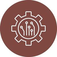 Mining Technology Line Multi Circle Icon vector