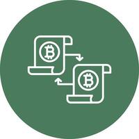 Disturbuted Ledger Line Multi Circle Icon vector