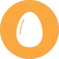 Egg Glyph Multi Circle Icon vector