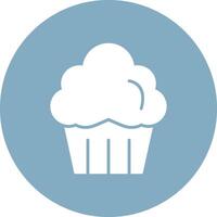 Muffin Glyph Multi Circle Icon vector