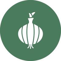 Onion Glyph Multi Circle Icon vector