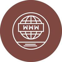 World Wide Line Multi Circle Icon vector