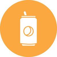 Soda Can Glyph Multi Circle Icon vector