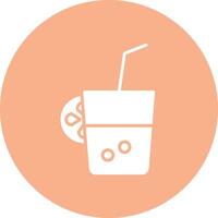 Fresh Juice Glyph Multi Circle Icon vector