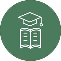 Learning Management Line Multi Circle Icon vector