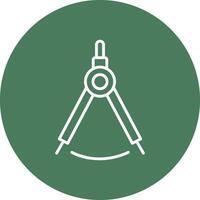 Dividers Line Multi Circle Icon vector