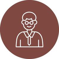 Professor Line Multi Circle Icon vector