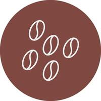 café línea multi circulo icono vector
