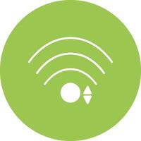 Wifi glifo multi circulo icono vector