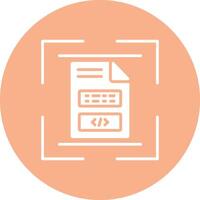 Document Scan Glyph Multi Circle Icon vector