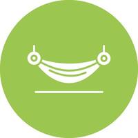 Hammock Glyph Multi Circle Icon vector