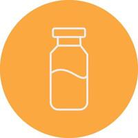 Milk Jar Line Multi Circle Icon vector