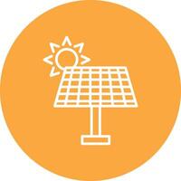 Solar Energy Line Multi Circle Icon vector