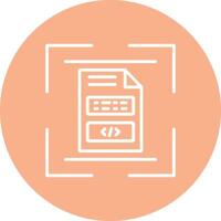 Document Scan Line Multi Circle Icon vector