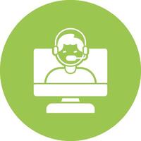 OnGlyph Multi Circle Consultant Glyph Multi Circle Icon vector