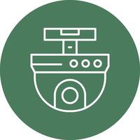 Ip Camera Line Multi Circle Icon vector