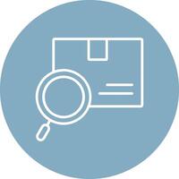 Search Box Line Multi Circle Icon vector