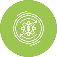 Return On Investment Line Multi Circle Icon vector