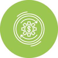 Return On Investment Line Multi Circle Icon vector