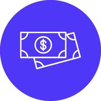 Payment Line Multi Circle Icon vector