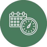 Timing Line Multi Circle Icon vector