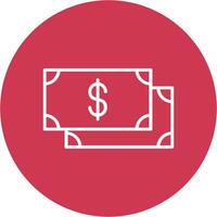 Payment Line Multi Circle Icon vector